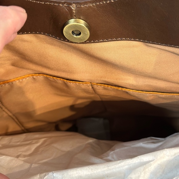 HOBO - Heidi Tote Bag Purse Leather Straps Brandy Classic NWT - Picture 10 of 13